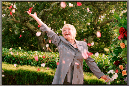 throwing petals